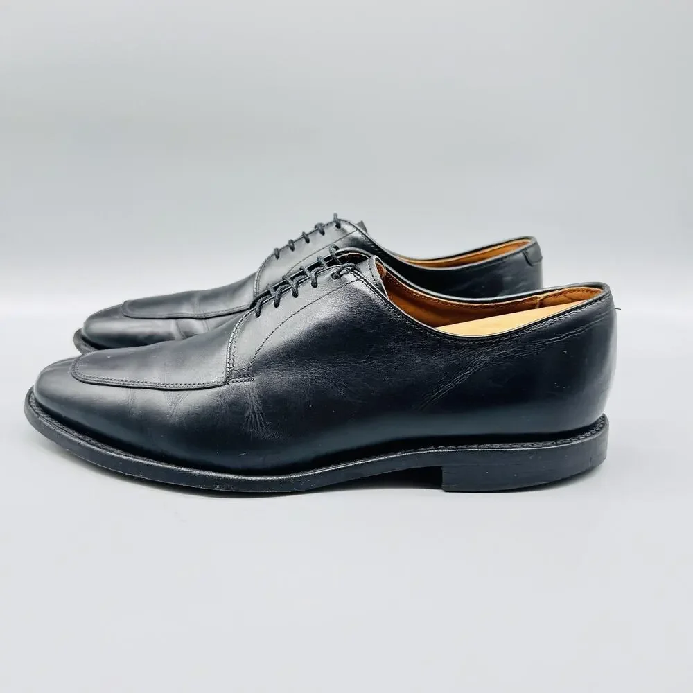 Allen Edmonds Shoes Men 10 Black Delray Leather Dress Oxford Casual Comfort USA